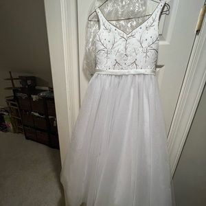 White Flower Girl Dress